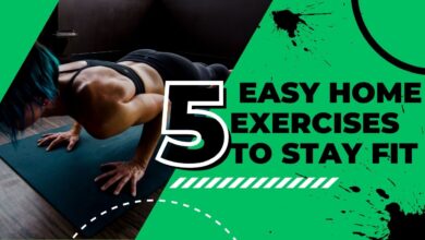 5 Easy Home Exercises to Stay Fit – Stretching, Squats, Jump Rope, Lunges, Push-Ups
