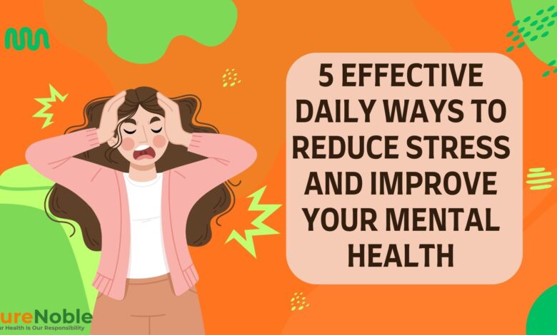 Daily mental health tips: mindfulness, exercise, relaxation, and stress relief practices
